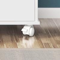 Nicho Organizador Toys 6 Gavetas Q01 Com Rodízios Branco-preto - Mpozenato - 5