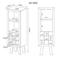 Adega Bar Multiuso Ad5000 Branco - Tecno Mobili - 5