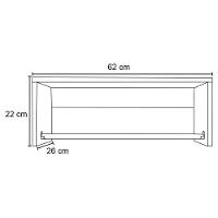 Kit 3 Nichos Cabideiros Suspensos Berlim Preto - Lumil Móveis - 4