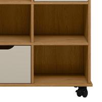 Nicho Organizador 3 Gavetas Com Rodízios Freijó-off White - Qmovi - 7