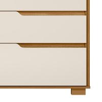 Cômoda Para Quarto 8 Gavetas 147cm Parma M07 Freijó-off White - Mpozenato - 6