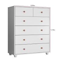 Cômoda 90cm 6 Gavetas Glória A02 Branco Fosco Liso - Mpozenato - 3