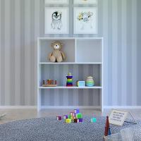 Estante Infantil Organizadora Com Nichos Susie Branco - Lumil Móveis - 3