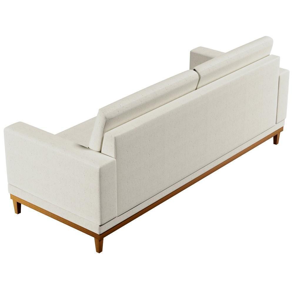 Sofá Living 160cm 2 Lugares Kayrós D05 Linho Cru - Mpozenato - 3