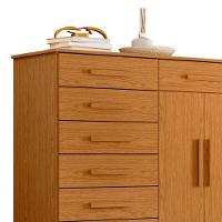 Cômoda Sapateira 8 Gavetas 2 Portas 125cm Verona Cinamomo - Albatroz - 7