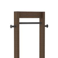 Cabideiro Grande Com Prateleira Az1019 Nogal-preto - Tecno Mobili