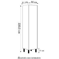 Paneleiro De Cozinha 1 Porta Maly N03 Carvalho-grafite - Mpozenato