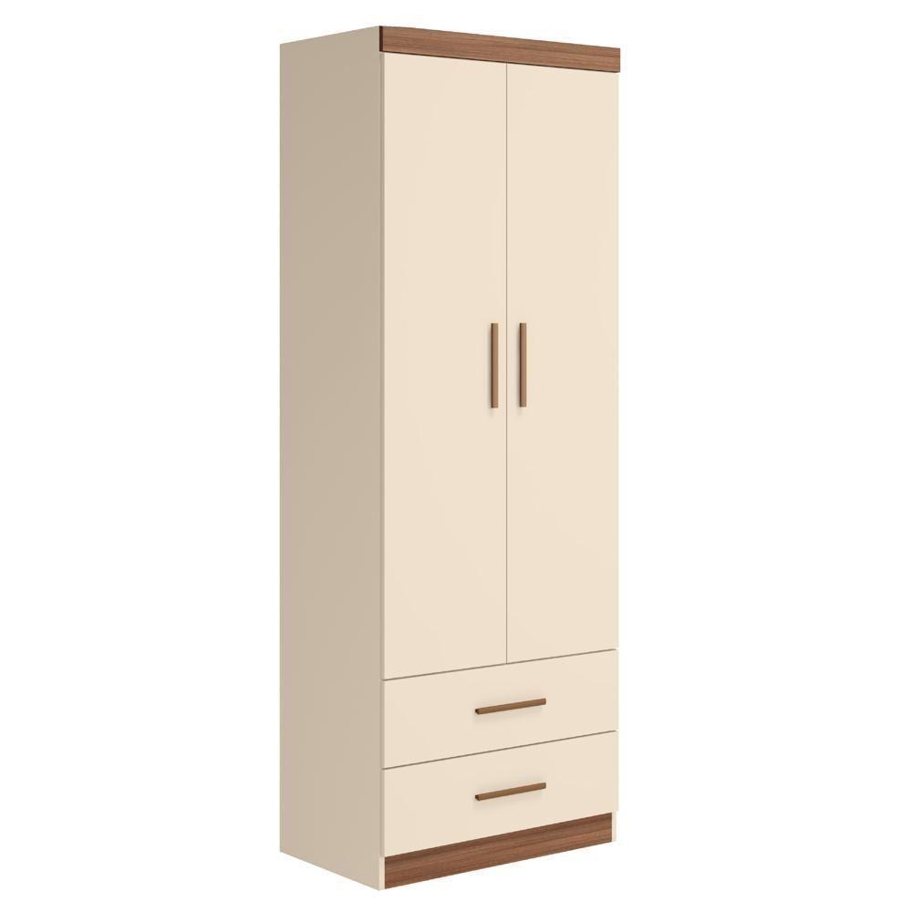 Guarda Roupa Infantil 2 Portas Chiara Off White-carvalho - Phoenix - 1