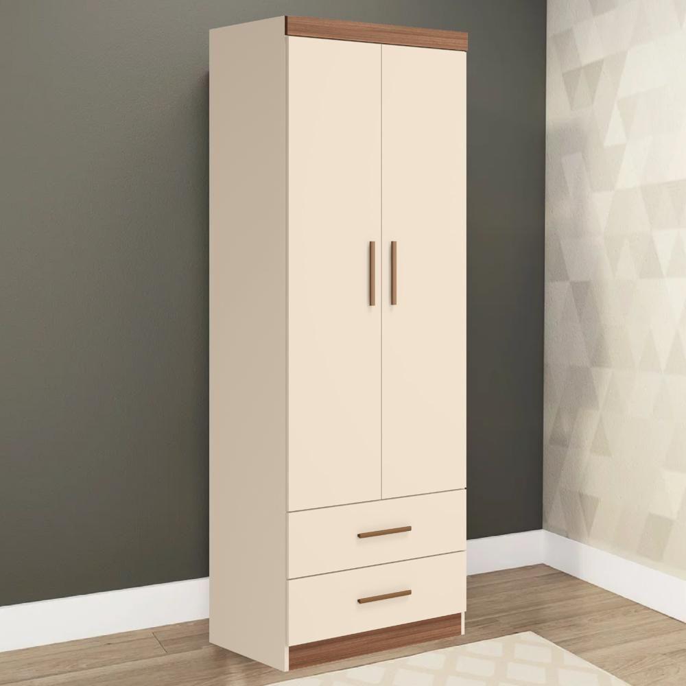 Guarda Roupa Infantil 2 Portas Chiara Off White-carvalho - Phoenix - 2