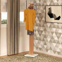 Cabideiro Multiuso 6 Pontas Az1018 Amêndoa-branco - Tecno Mobili - 2