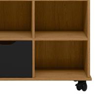 Nicho Organizador 3 Gavetas Com Rodízios Freijó-preto - Qmovi - 7