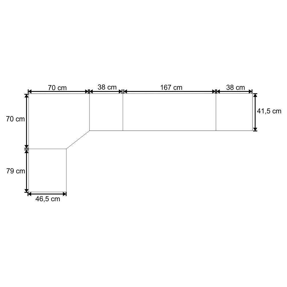 Jogo De Quarto Casal Modulado 007 Master Avelã Rústico-ártico Rústico - Eucamóveis - 4