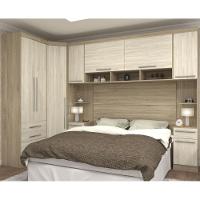 Jogo De Quarto Casal Modulado 007 Master Avelã Rústico-ártico Rústico - Eucamóveis - 1