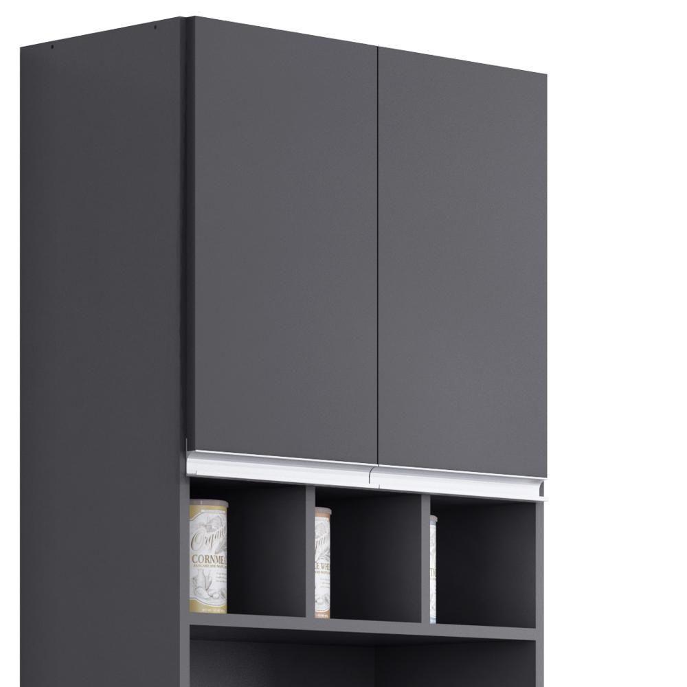 Paneleiro Torre Quente 4 Portas Com Adega Andréia Cinza - Ajl Móveis - 3