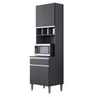 Paneleiro Torre Quente 4 Portas Com Adega Andréia Cinza - Ajl Móveis - 1