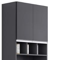 Paneleiro Torre Quente 4 Portas Com Adega Andréia Cinza - Ajl Móveis - 3