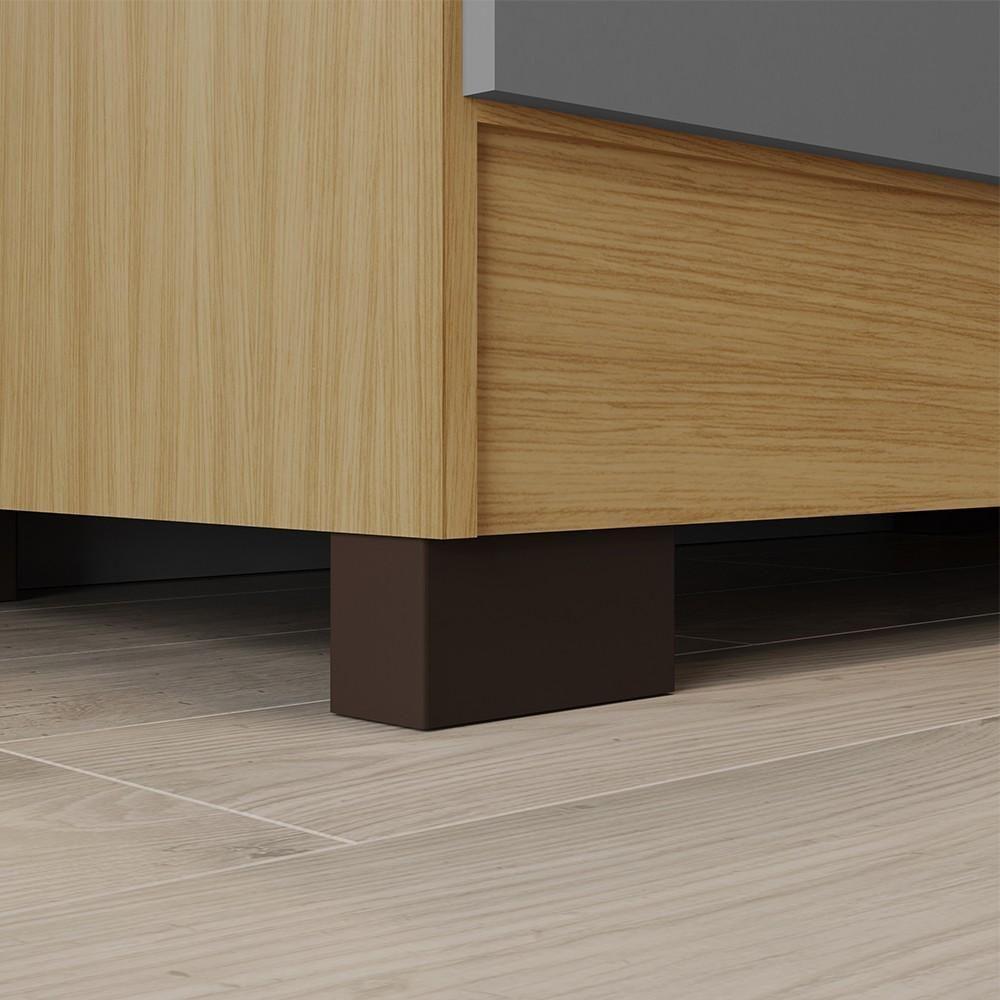 Guarda Roupa Casal Com Espelho 6 Portas Reino Unido Carvalho-grafite - Incorplac - 7