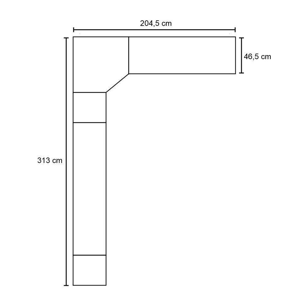 Jogo De Quarto Casal Modulado 6 Peças Master 005 Avelã Rústico-ártico Rústico - Eucamóveis - 5