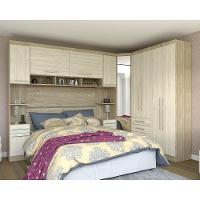 Jogo De Quarto Casal Modulado 6 Peças Master 005 Avelã Rústico-ártico Rústico - Eucamóveis - 2