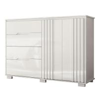 Cômoda Para Quarto 4 Gavetas 147cm Gênova M07 Branco - Mpozenato - 1