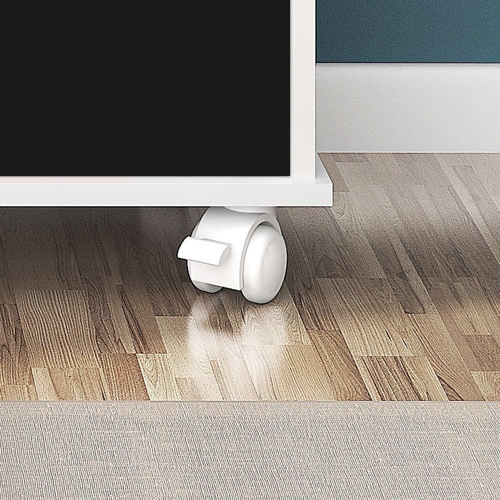 Nicho Organizador Com Rodízios Toys 6 Gavetas Q01 Branco-preto - Mpozenato - 3