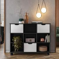 Nicho Organizador Com Rodízios Toys 3 Gavetas Q01 Preto-branco - Mpozenato - 2