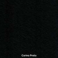 Sofá Living Hibisco 2,19m Em Corino Pés Em Madeira Cor Preto - 7