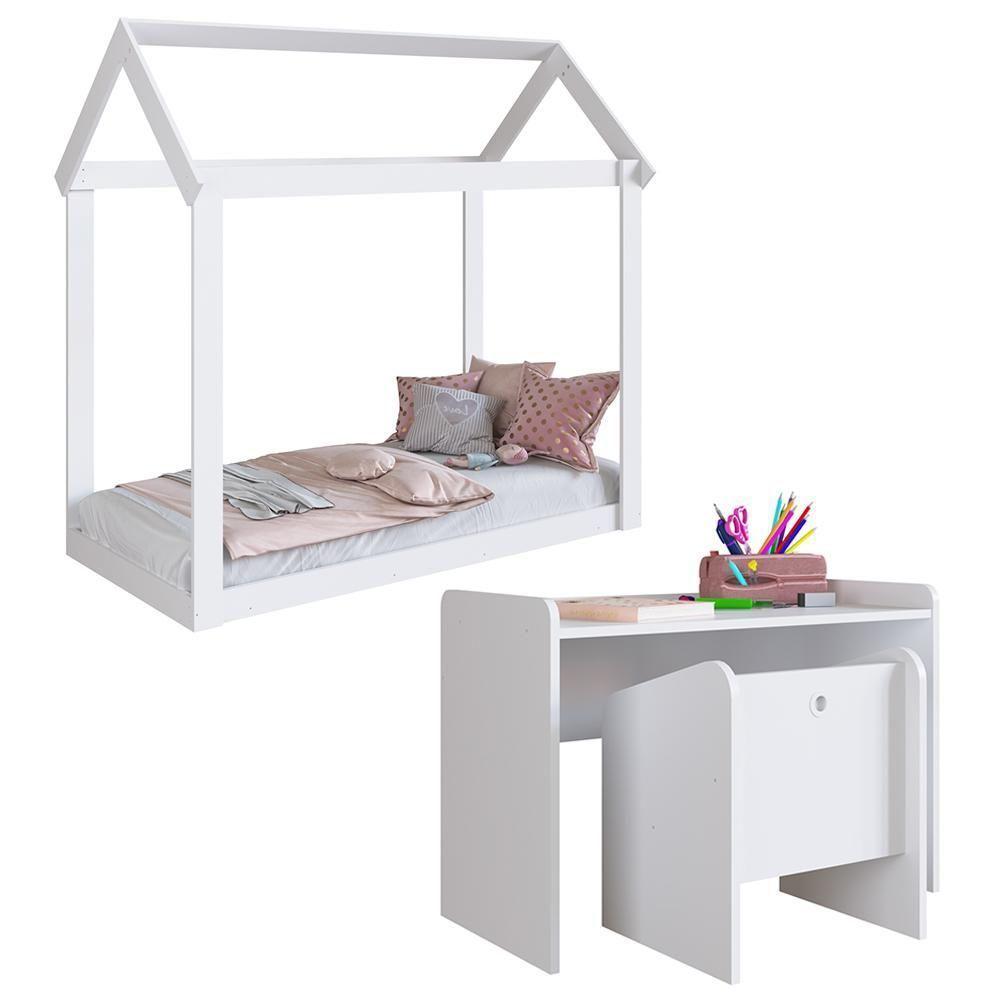 Quarto Infantil Montessoriano Completo Meu Fofinho A05 Branco - Mpozenato - 1