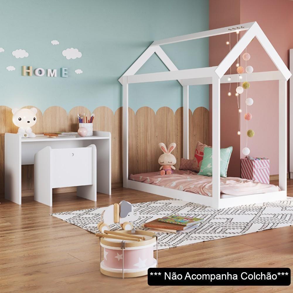 Quarto Infantil Montessoriano Completo Meu Fofinho A05 Branco - Mpozenato - 3