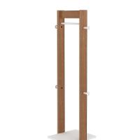 Cabideiro Grande Com Prateleira Az1019 Amêndoa-branco - Tecno Mobili