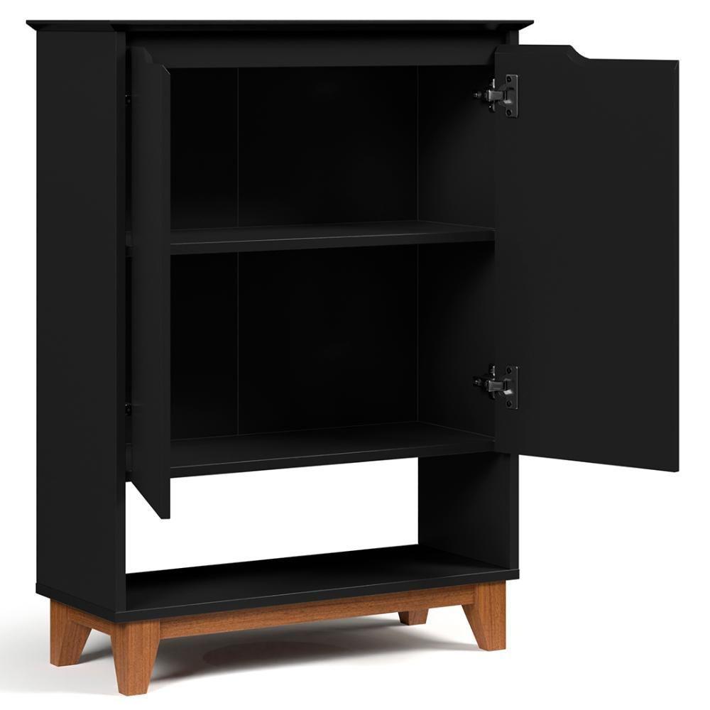 Sapateira Para Hall De Entrada Quarto 68cm Flow Preto - Ej Móveis - 6