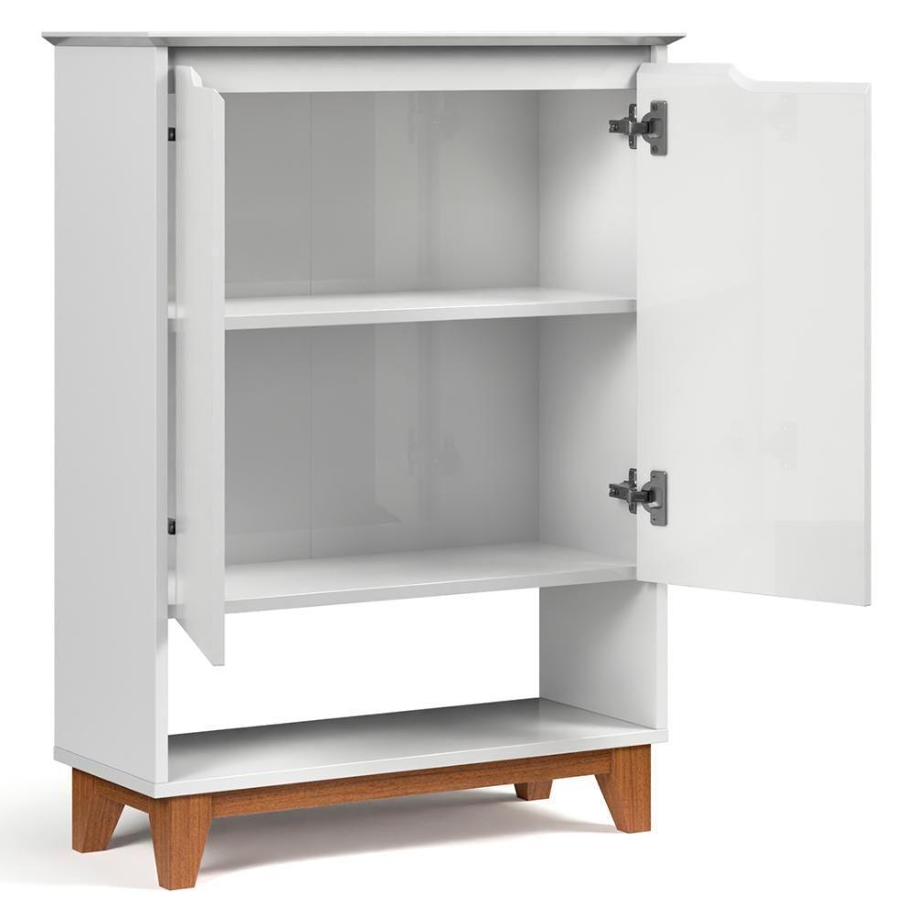 Sapateira Para Hall De Entrada Quarto 68cm Flow Branco - Ej Móveis - 6