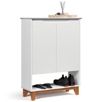 Sapateira Para Hall De Entrada Quarto 68cm Flow Branco - Ej Móveis - 1