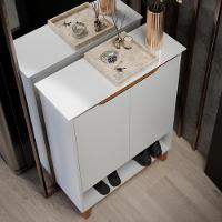 Sapateira Para Hall De Entrada Quarto 68cm Flow Branco - Ej Móveis - 10