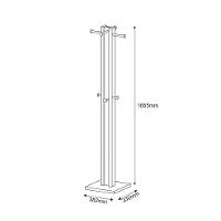 Cabideiro Multiuso 6 Pontas Az1018 Nogal-branco - Tecno Mobili - 4