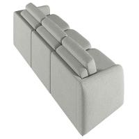 Sofá Cama Casal Para Sala 276cm Polska K04 Linho Cinza - Mpozenato - 3