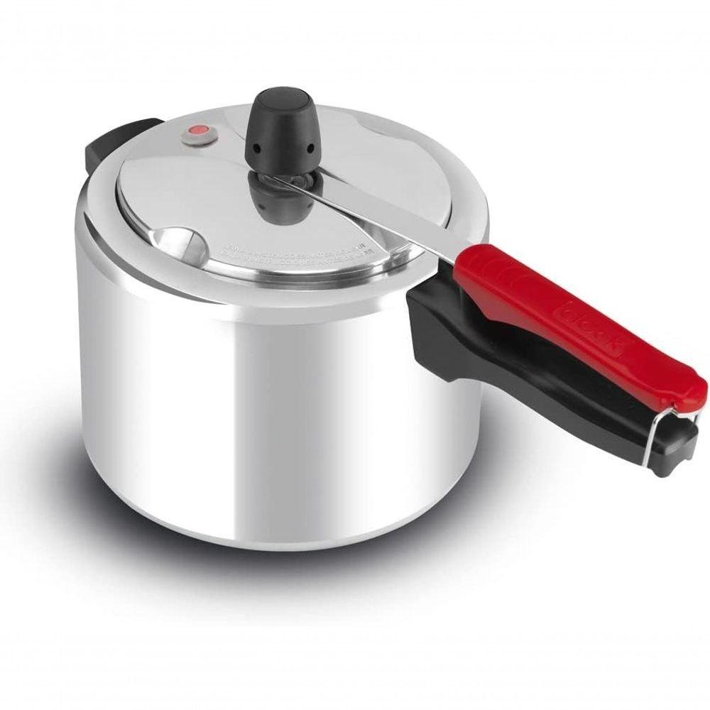 Panela De Pressão Clock Eco Polida Alumínio 4,5 Litros 9295306123 - 1