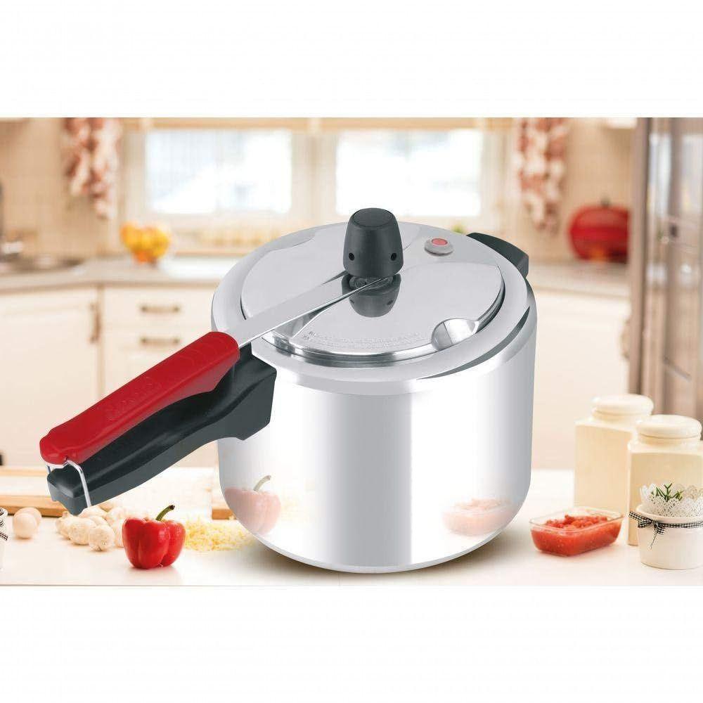 Panela De Pressão Clock Eco Polida Alumínio 4,5 Litros 9295306123 - 5