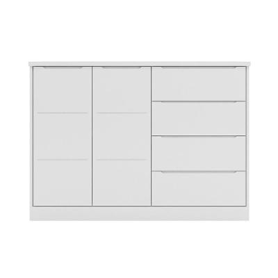 Cômoda Infantil 2 Portas 4 Gavetas Lua P04 Branco - Mpozenato