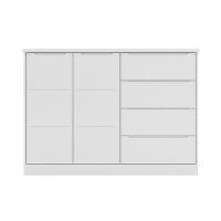 Cômoda Infantil 2 Portas 4 Gavetas Lua P04 Branco - Mpozenato - 1