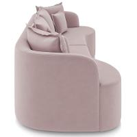 Sofá 3 Lugares 210cm Orgânico Quito K04 Veludo Rosê - Mpozenato - 7