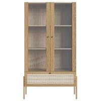 Cristaleira 2 Portas De Vidro Pé Metal Arlo A10 Hanover-dourado - Mpozenato - 9