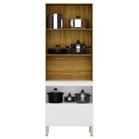 Paneleiro De Cozinha Torre Quente Minsk K02 Branco-freijó - Mpozenato - 5