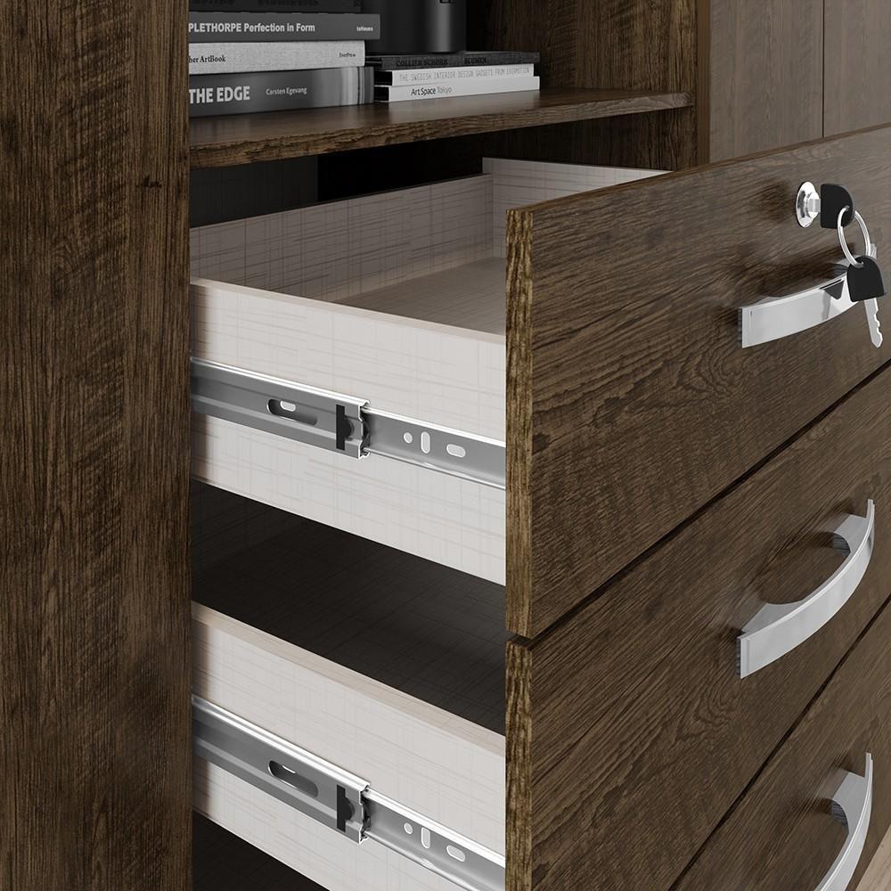 Guarda Roupa Casal Com Espelho 6 Portas Reino Unido Malbec - Incorplac - 2