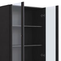 Cristaleira 2 Portas De Vidro Pé Metal Arlo A10 Nero-dourado - Mpozenato - 6