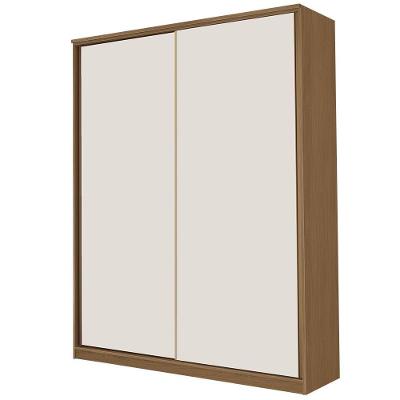 Guarda Roupa Solteiro 2 Portas Spazio F08 Freijó-off White - Mpozenato