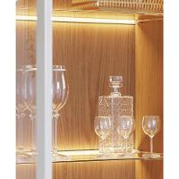 Cristaleira Adega 2 Portas 1 Gaveta Tijuca C05 Off White-freijó - Mpozenato - 5