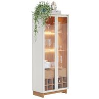 Cristaleira Adega 2 Portas 1 Gaveta Tijuca C05 Off White-freijó - Mpozenato - 7