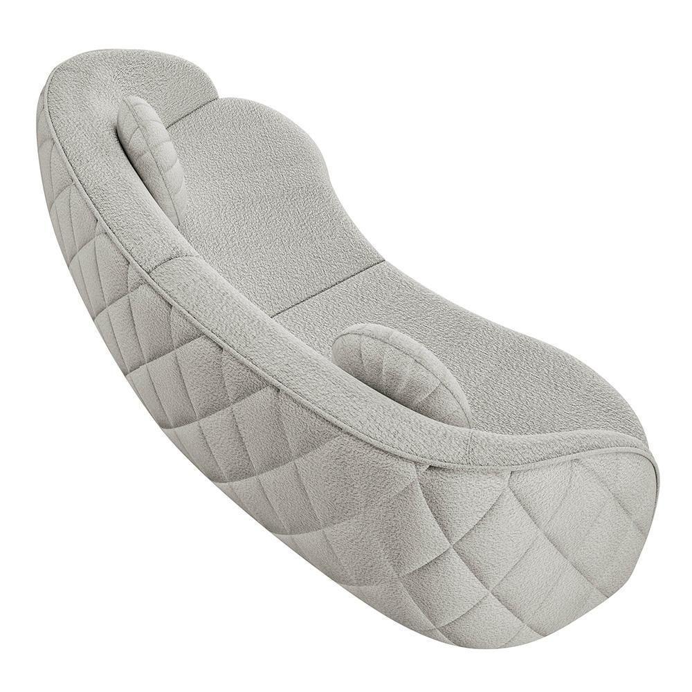 Sofá Decorativo Com Almofadas 4 Lugares 318cm Tressê Zion M22 Boucle Branco - Mpozenato - 7