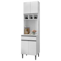 Paneleiro Torre Quente 4 Portas Com Adega Andréia Branco - Ajl Móveis - 1